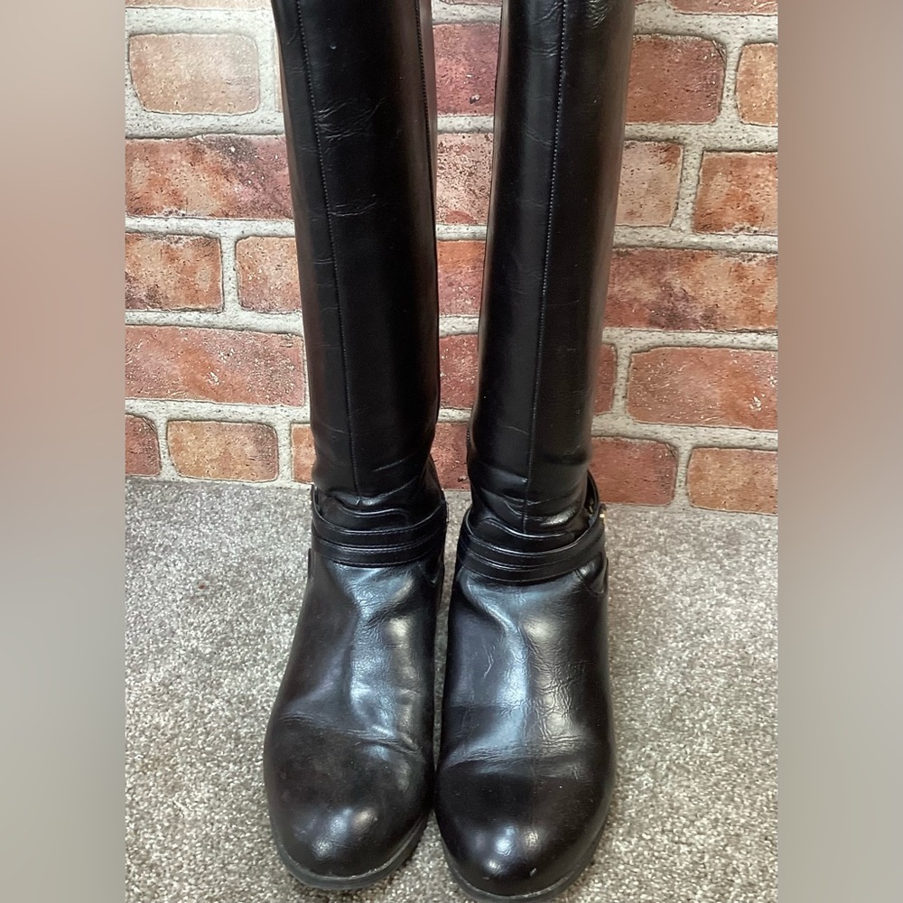 Liz Claiborne Townsend Womens knee High riding boots size 8.5 wide calf - Picture 4 of 7